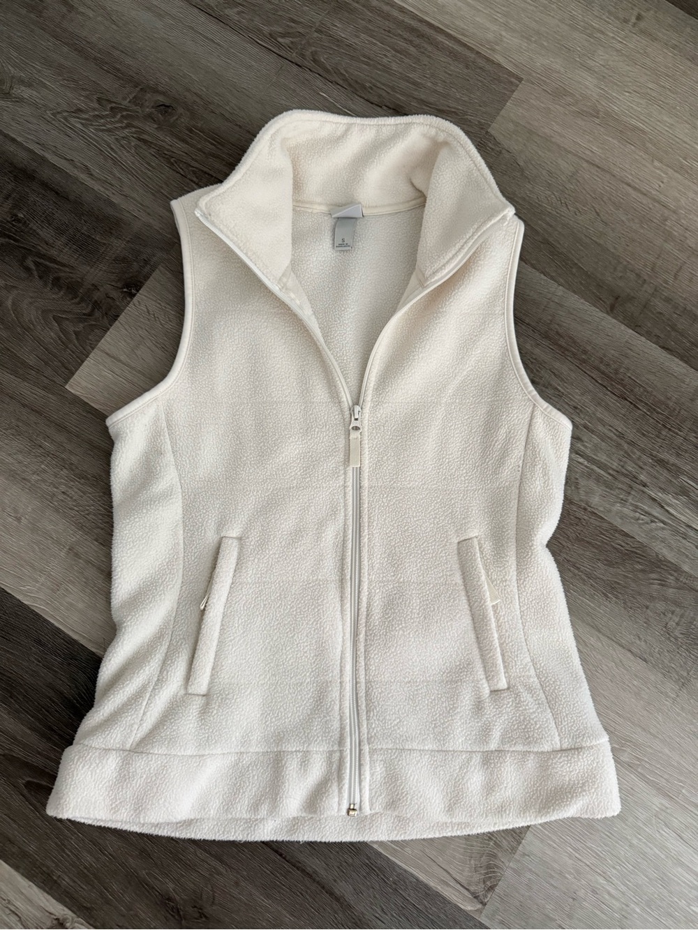 Merona Cream Fleece Zip Vest